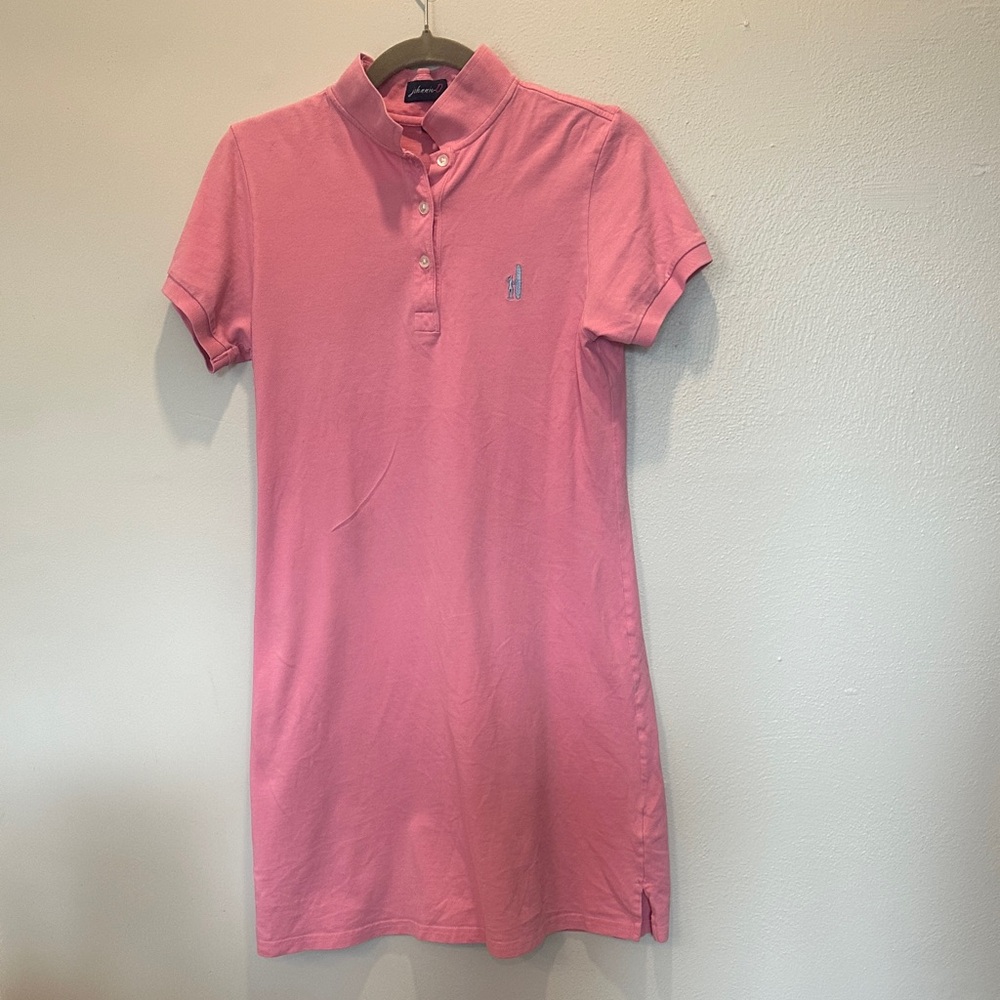 johnnie-O Bubblegum Pink Polo Shirt Dress